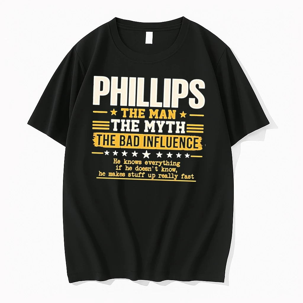 Officials Phillips The Man The Myth The Bad Influence Tee Premium T Shirt