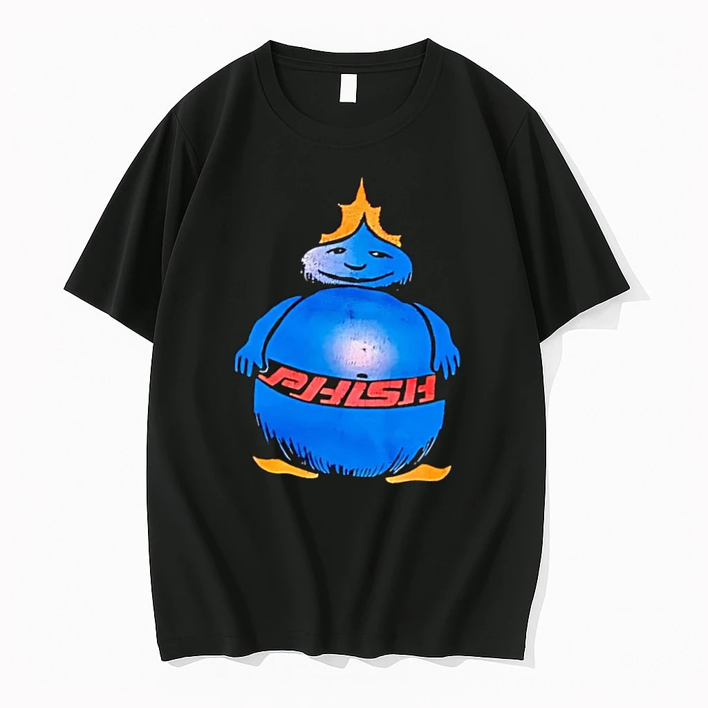 Officials Phish Band Merchandise Mascot Wearing Belt Phish Black Premium T Shirt
