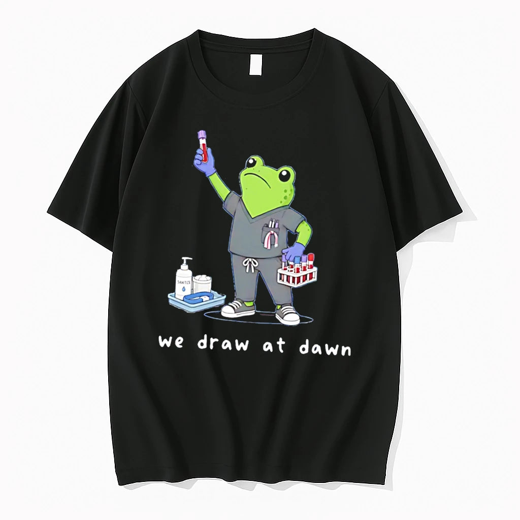 Officials Phlebotomist Frog We Draw At Dawn Tee Premium T Shirt