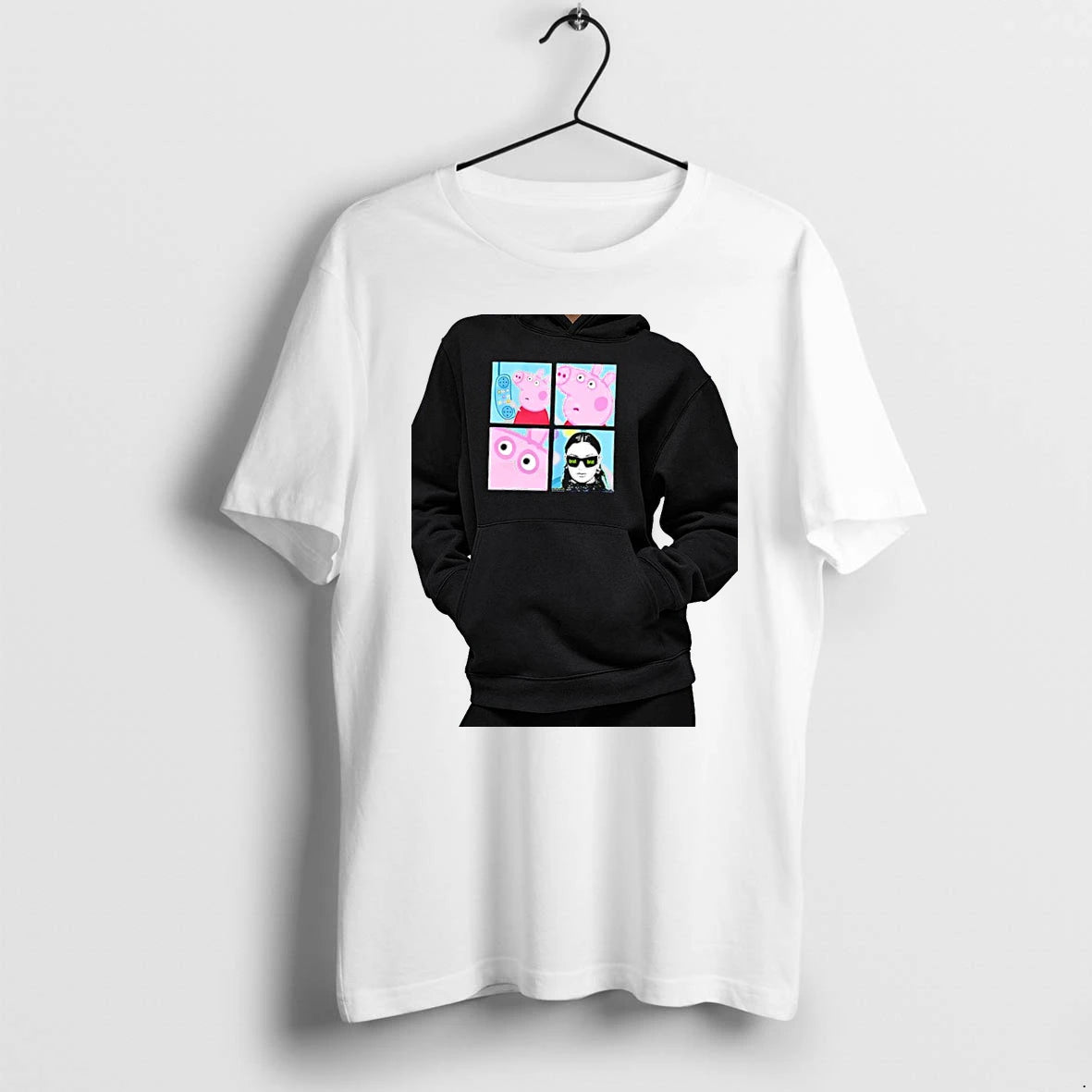 Officials Pig Charli Xcx Brat Meme 4 Panel Comic Premium T Shirt