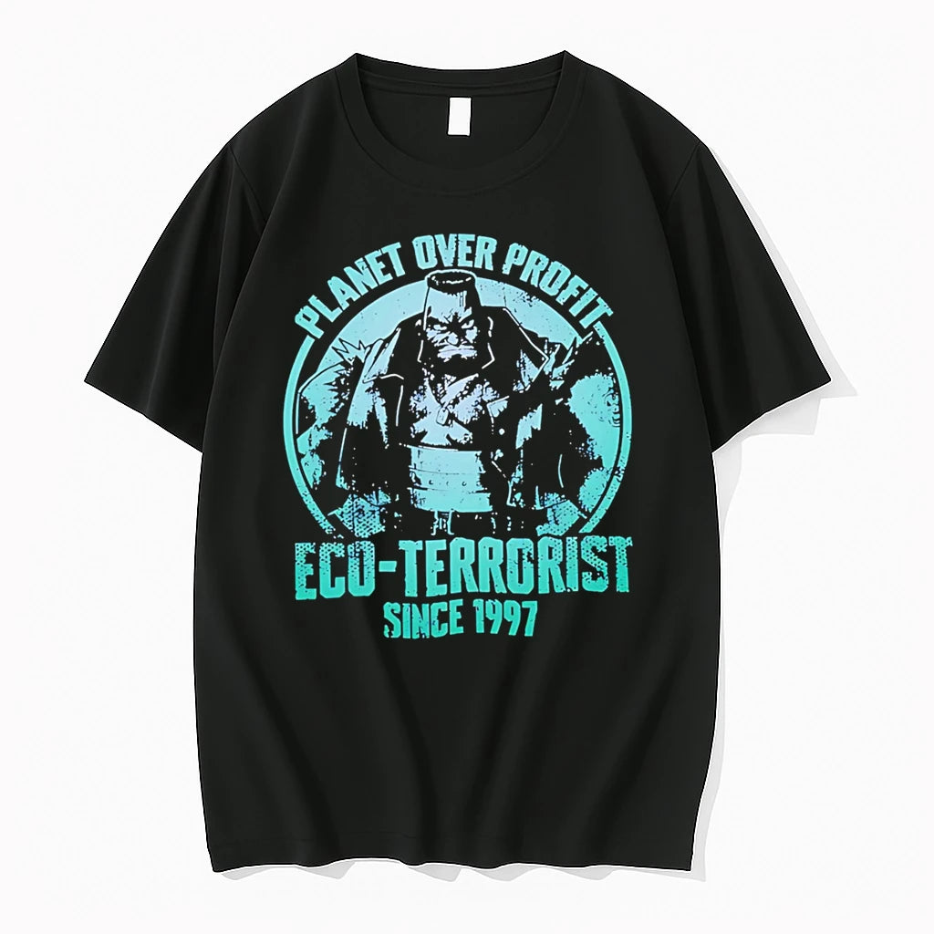 Officials Planet Over Profit Eco Terrorist Since 1997 Barret Wallace Premium T Shirt