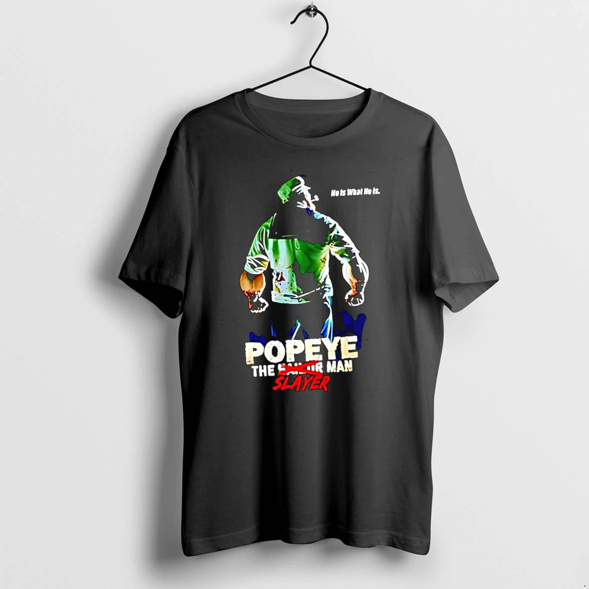 Officials Popeye The Slayer Man Movie Black Premium T Shirt