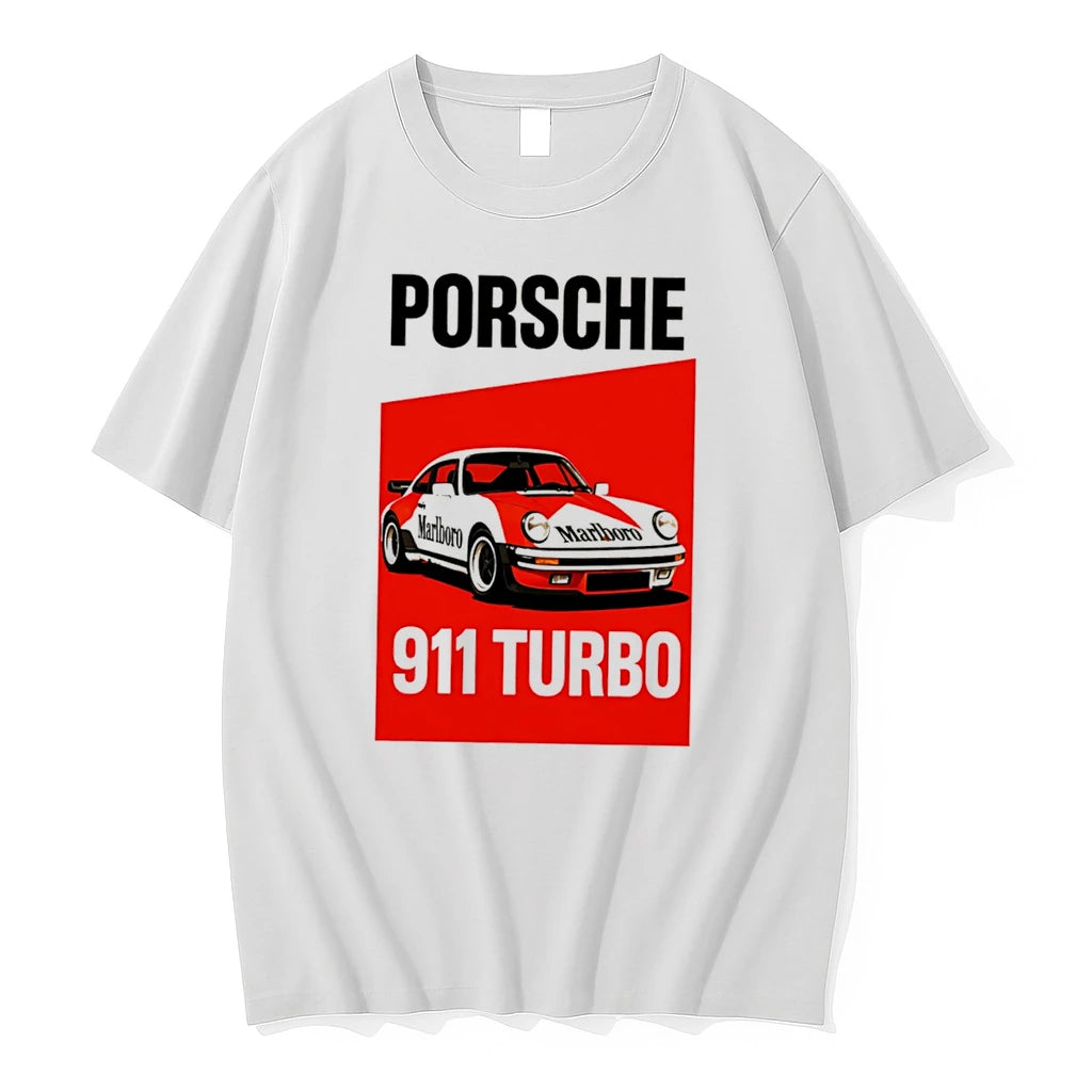 Officials Porsche 911 Turbo Marlboro Tee Premium T Shirt