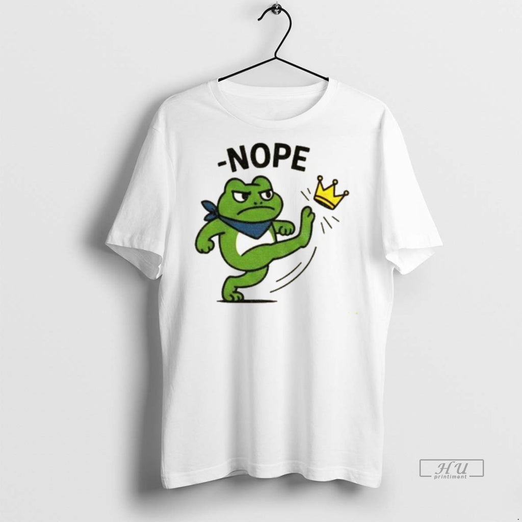 Officials Portland Frog No Kings In America Funny Political Meme T Shirt Sweater