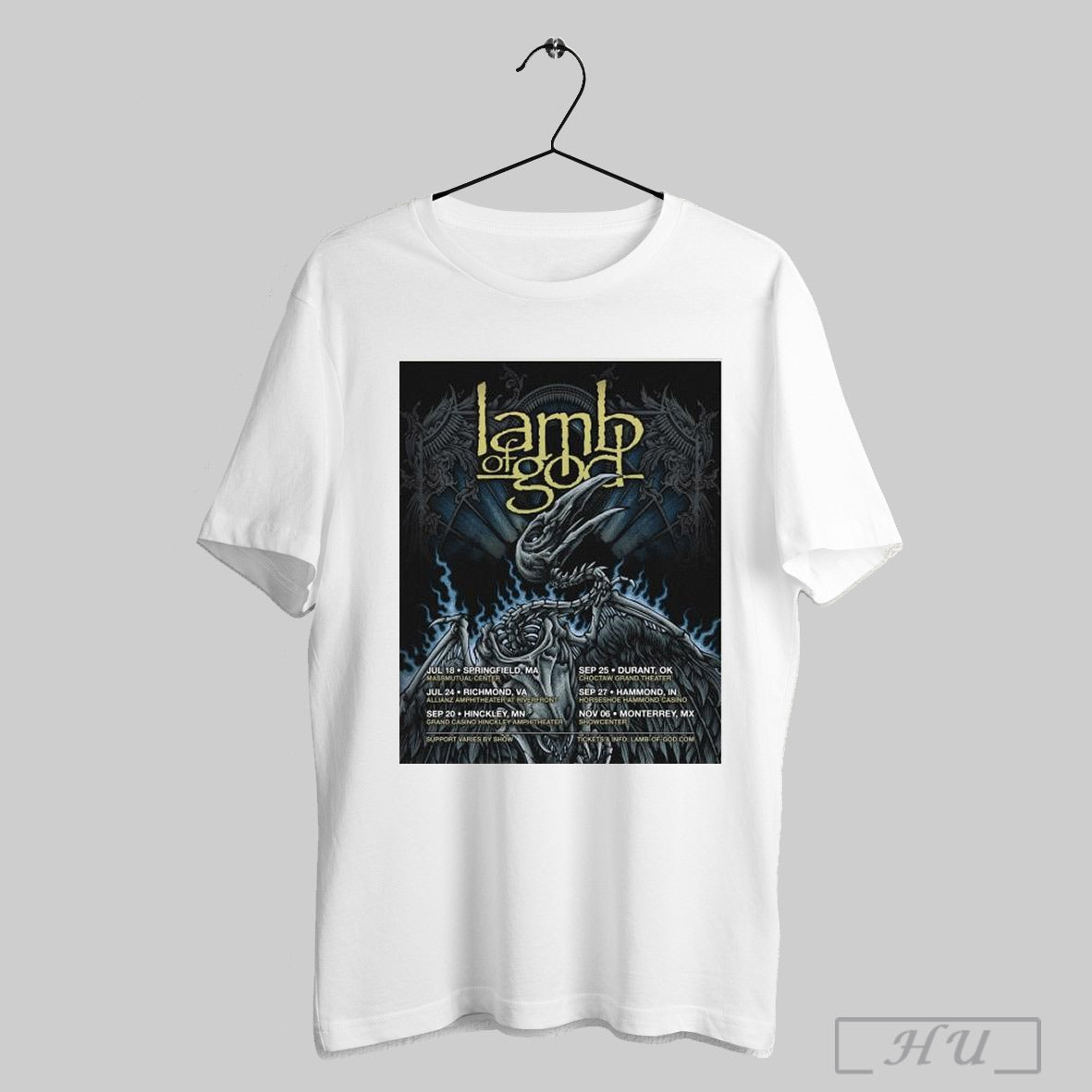 Officials Poster Lamb Of God Jul 18 Sep 20 2025 Hinckley Mn Grand Casino Hinckley