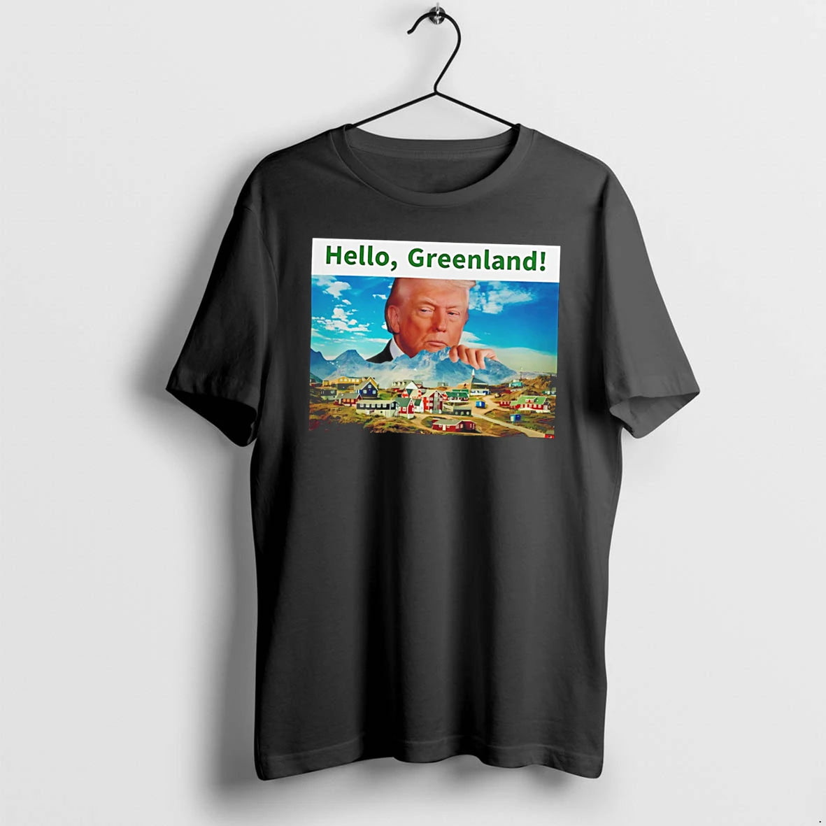 Officials President Trump Hello Greenland Funny Tee Premium T Shirt