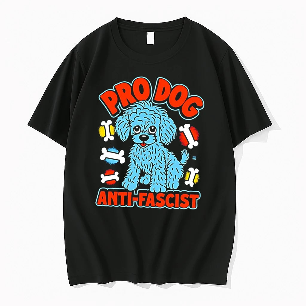 Officials Pro Dog Anti Fascist Poodle Tee Premium T Shirt