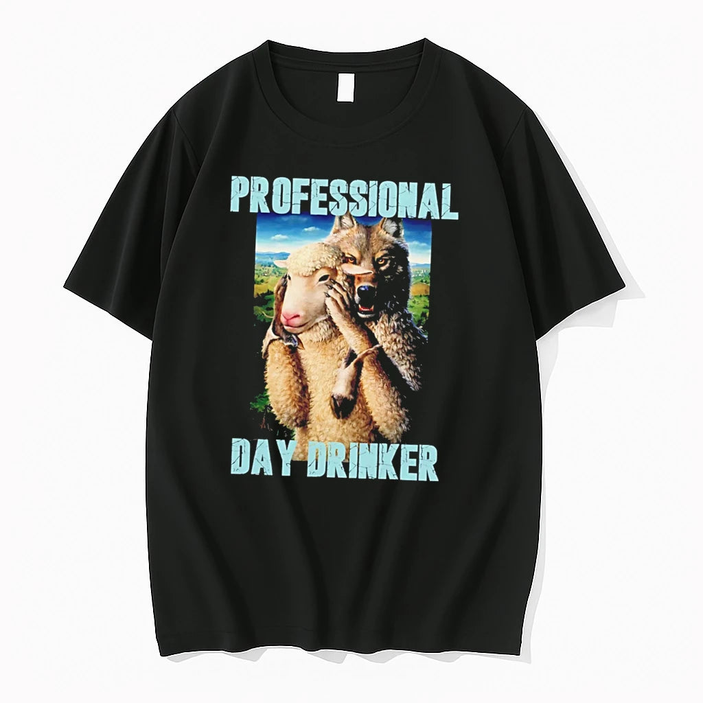 Officials Professional Day Drinker Wolf In Sheeps Tee Premium T Shirt