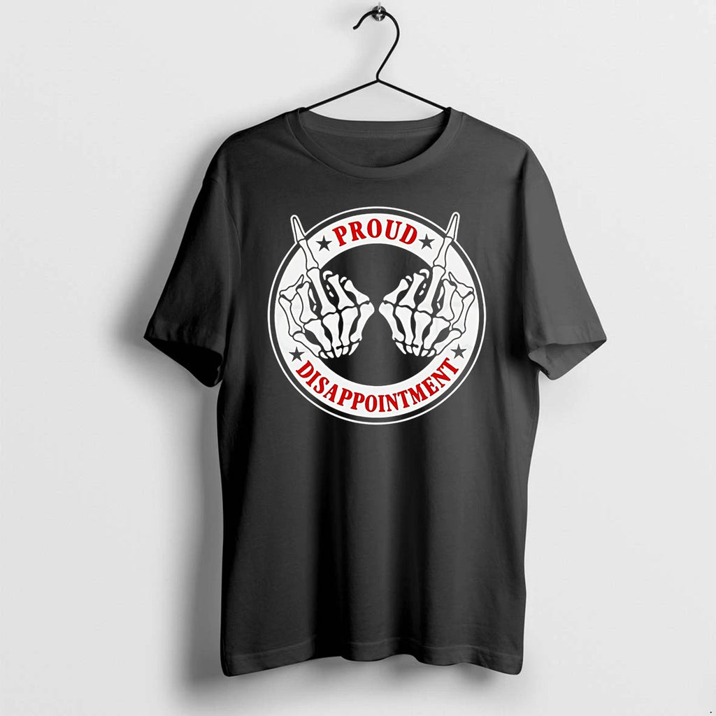 Officials Proud Disappointment Skeleton Hands Giving The Middle Finger Premium T Shirt