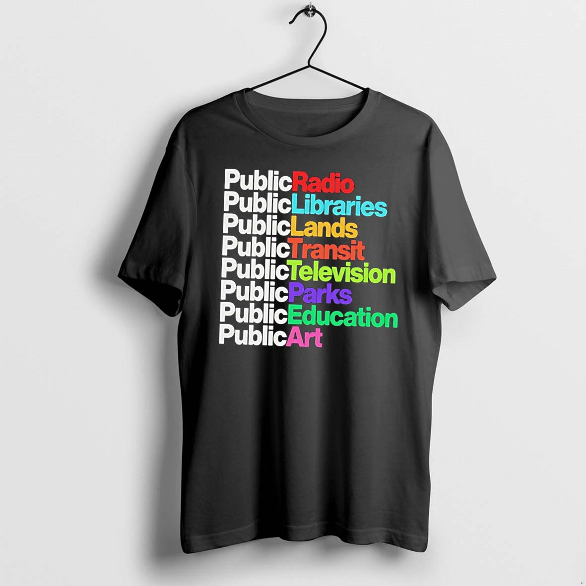 Officials Public Radio Libraries Lands Transit Television Parks Education Art Tee Premium T Shirt