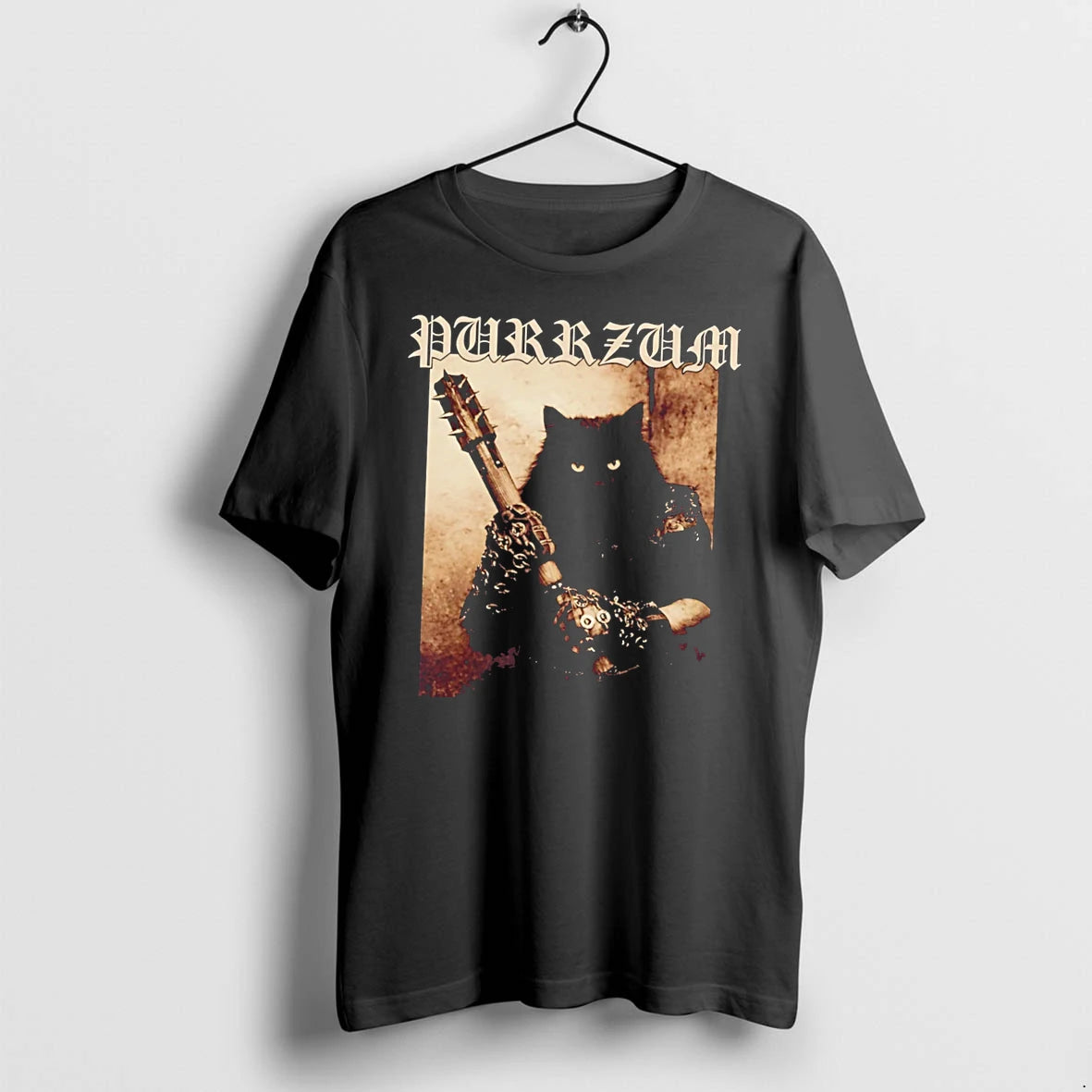 Officials Purrzum Black Cat Warrior Bootleg Tee Premium T Shirt