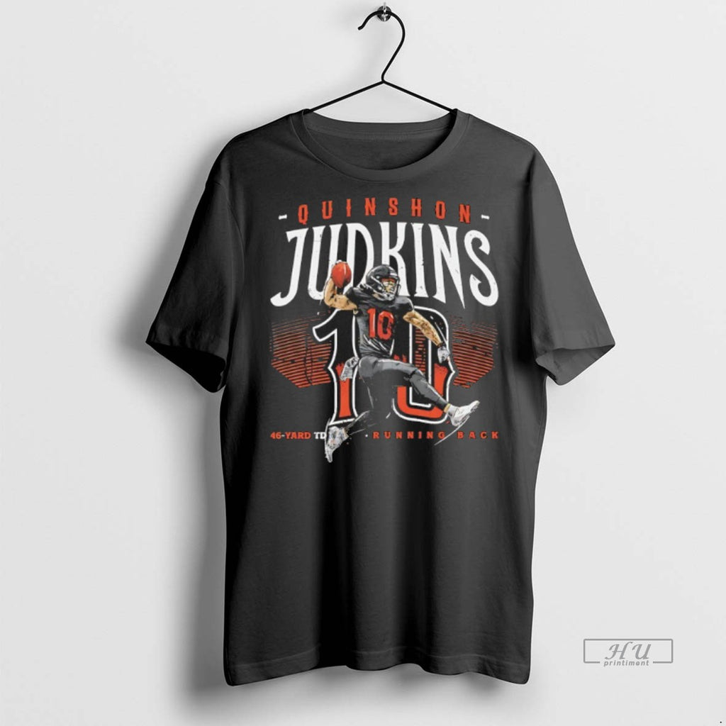 Officials Quinshon Judkins Cleveland Browns 46 Yard Td Running Back Graphic Tee Shirt Sweater