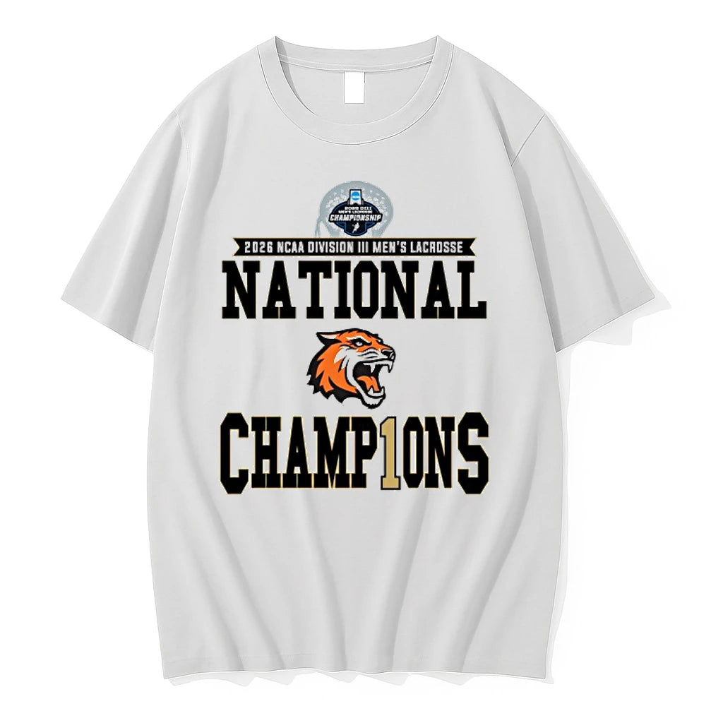 Officials Rit Tigers 2026 Ncaa Division Iii Mens Lacrosse National Champions Premium T Shirt