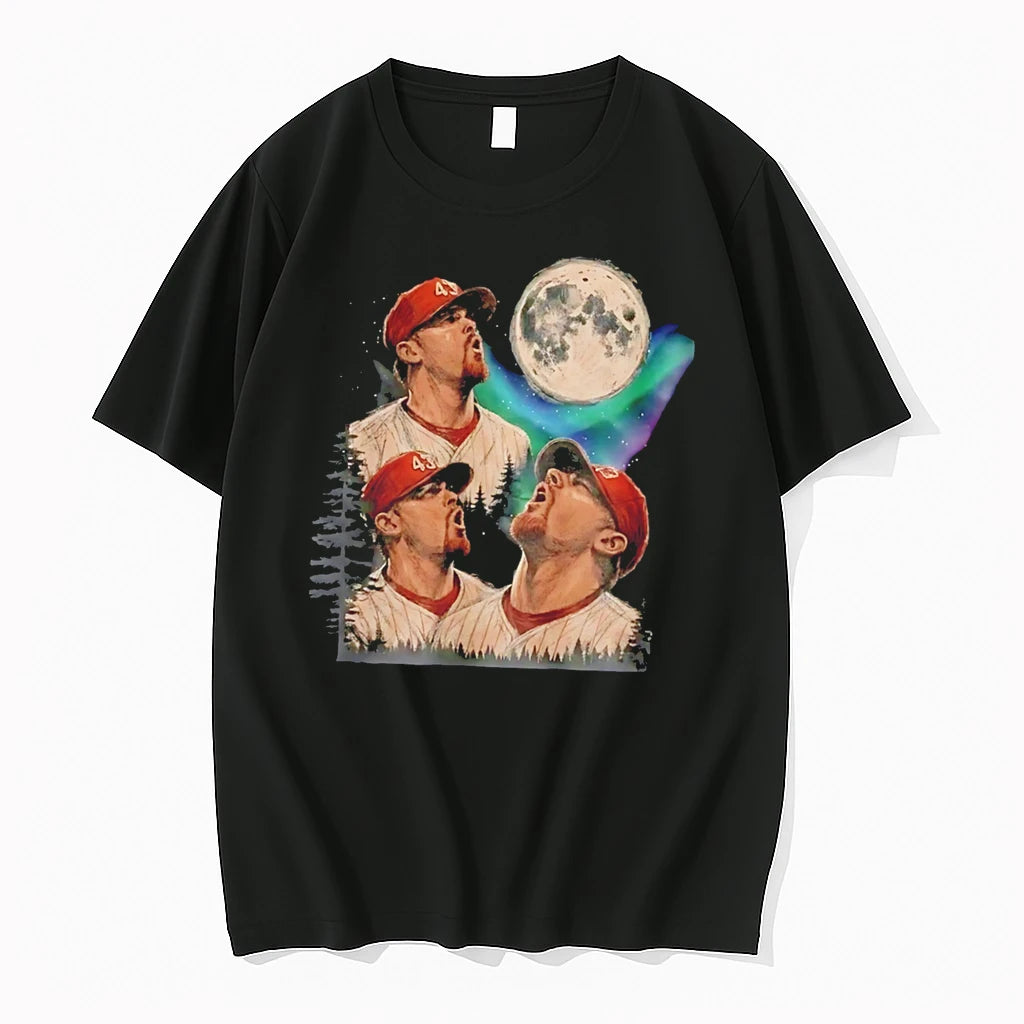 Officials Randy Wolf Bootleg Moon Mlb Baseball Tee Premium T Shirt