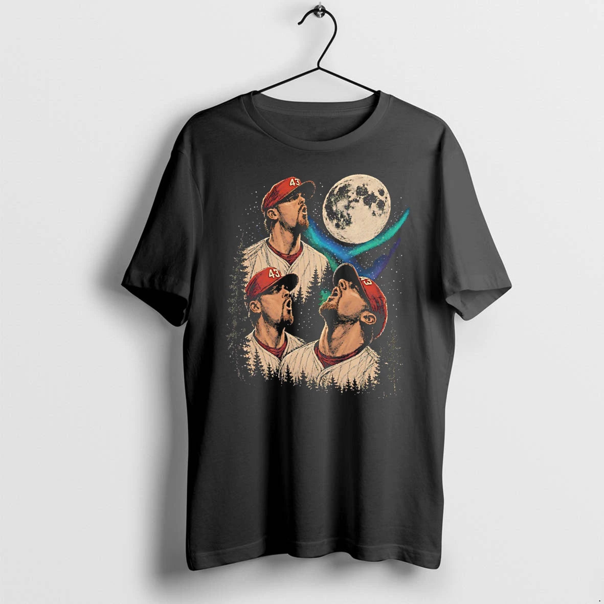 Officials Randy Wolf Three Wolf Moon Philadelphia Phillies Funny Tee Premium T Shirt