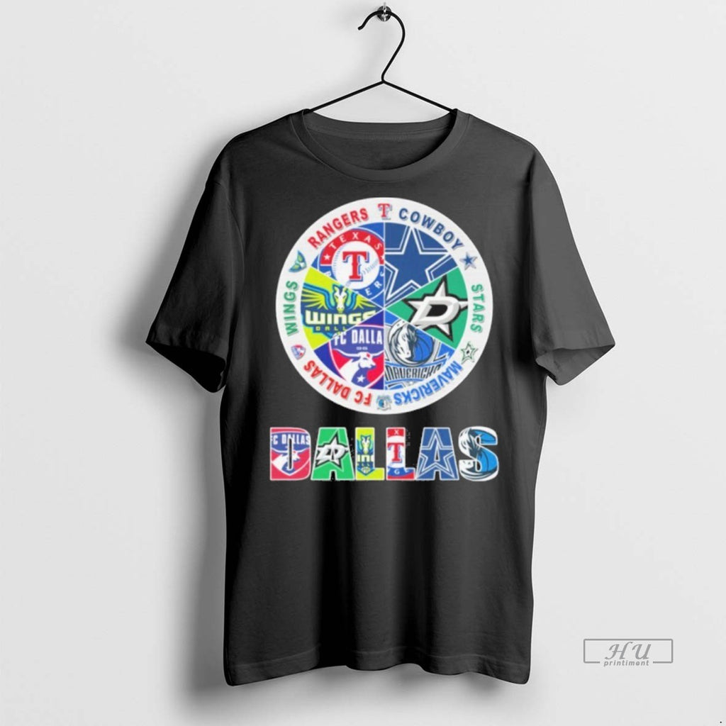 Officials Rangers Cowboys Stars Mavericks Fc Dallas Wings Dallas 2025 Graphic Tee Shirt Sweater