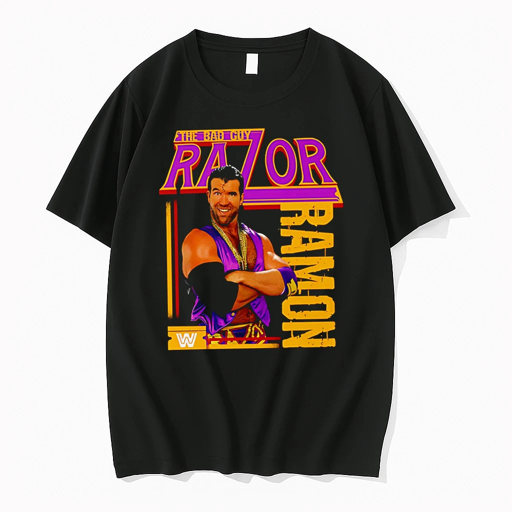 Officials Razor Ramon Wwe The Bad Guy Premium T Shirt