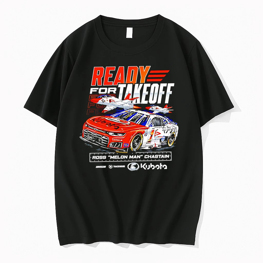 Officials Ready For Takeoff Ross Melon Man Chastain Nascar Trackhouse Kubota Premium T Shirt