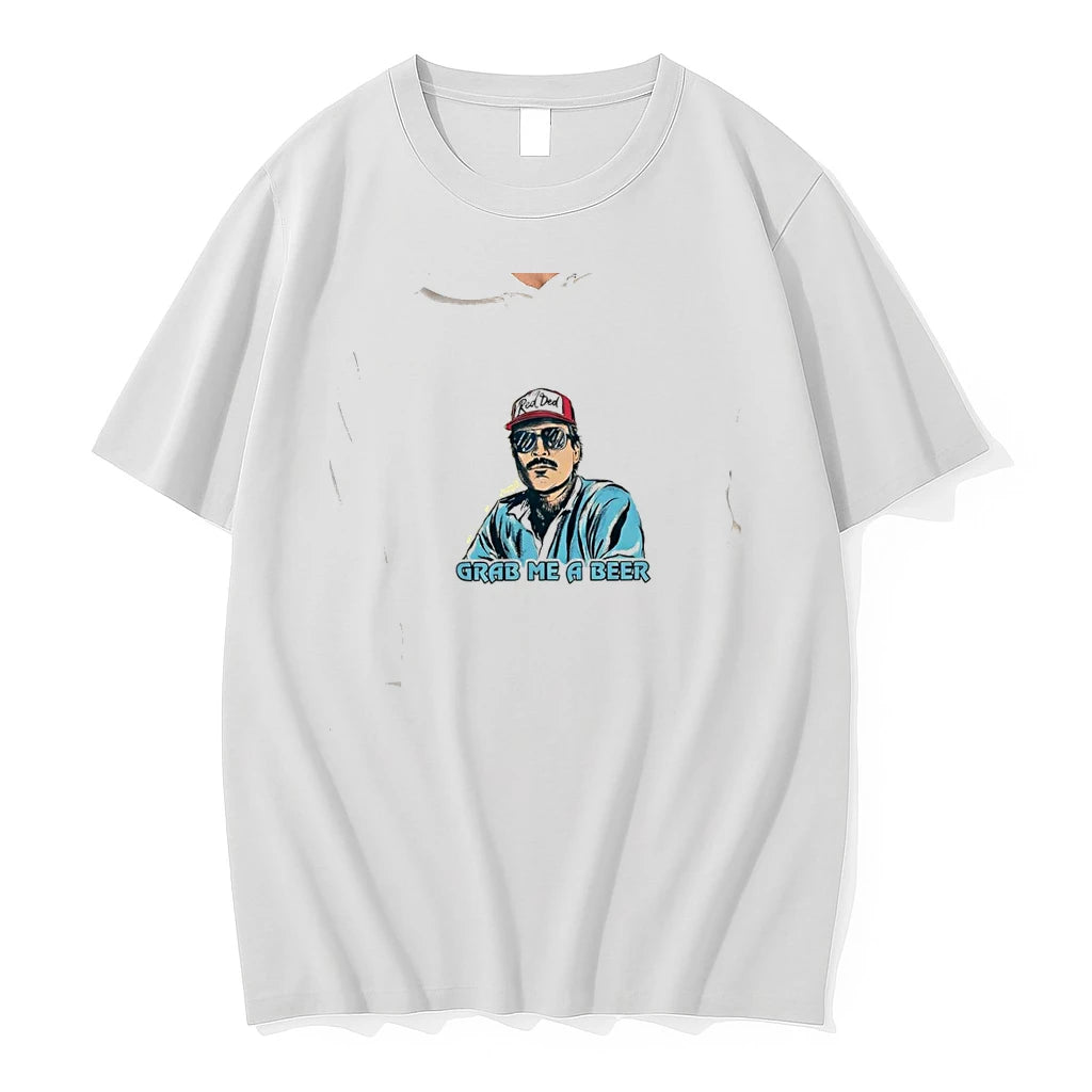 Officials Red Ded Grab Me A Beer Character Premium T Shirt