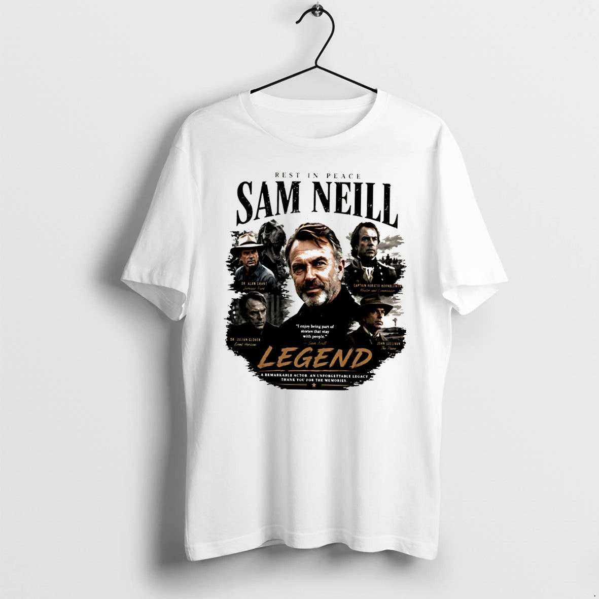 Officials Rest In Peace Sam Neill 1947 2026 Legend Tee Premium T Shirt