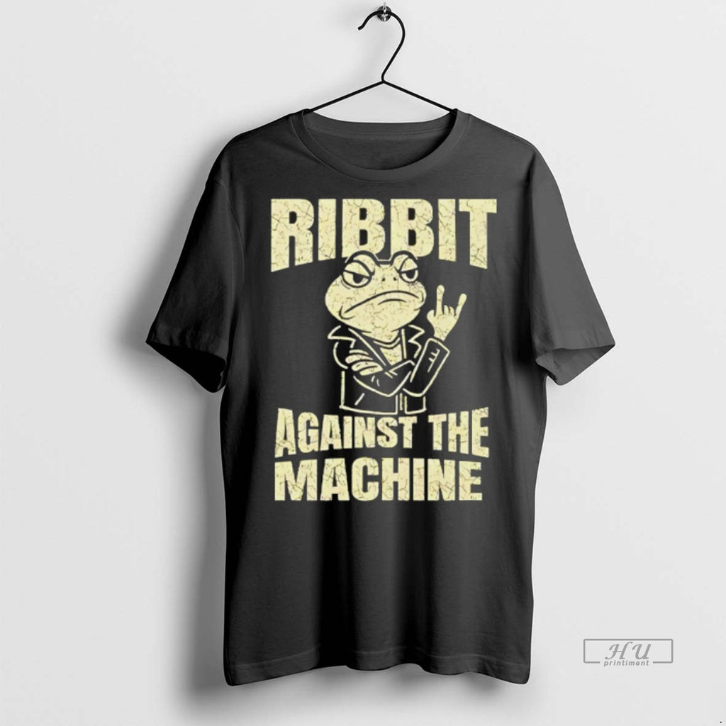 Officials Ribbit Against The Machine Funny Portland Frog Resist Graphic Tee Shirt Sweater