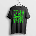Officials Ring Weapons Neon Green Wireframe Tee Premium T Shirt