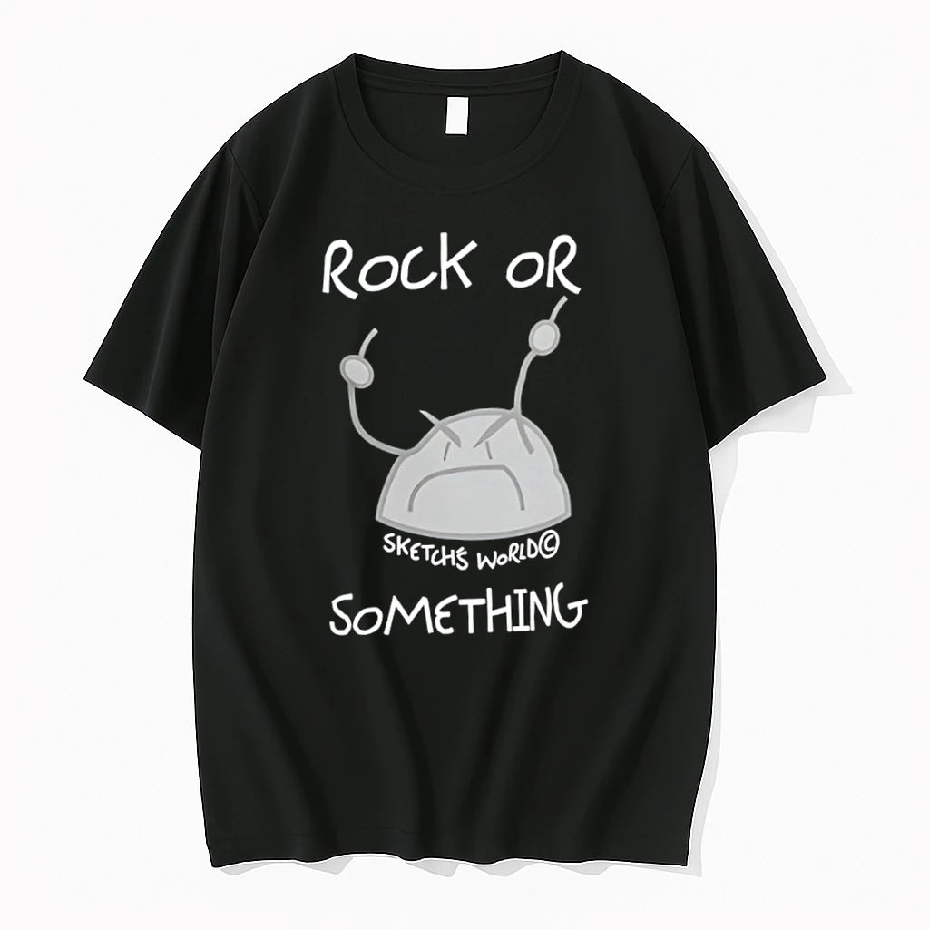 Officials Rock Or Something Sketchs World Angry Rock Premium T Shirt