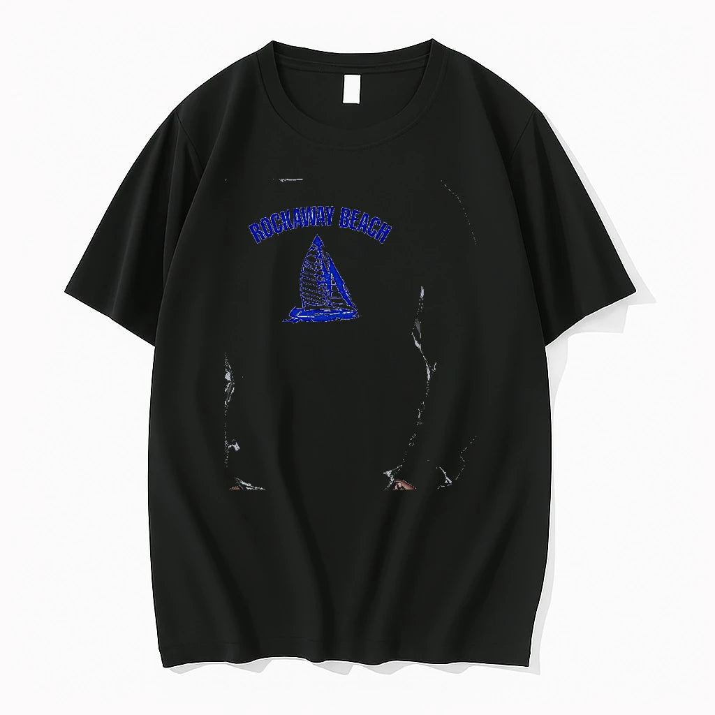 Officials Rockaway Beach Sailing Boat Apparel Nautical Coastal Vacation Summer Ocean Premium T Shirt