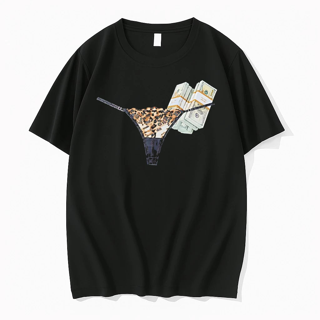 Officials Rocky At The Fightland Premiere Awge Money Leopard Thong Tee Premium T Shirt