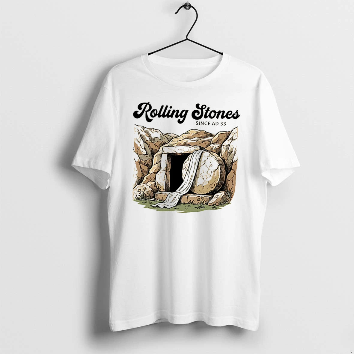 Officials Rolling Stones Since Ad 33 Jesus Resurrection Tee Premium T Shirt