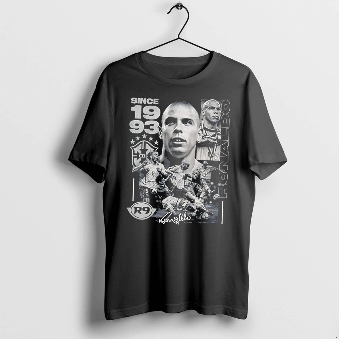 Officials Ronaldo Nazario Brazil National Football Team Since 1993 Retro Tee Premium T Shirt