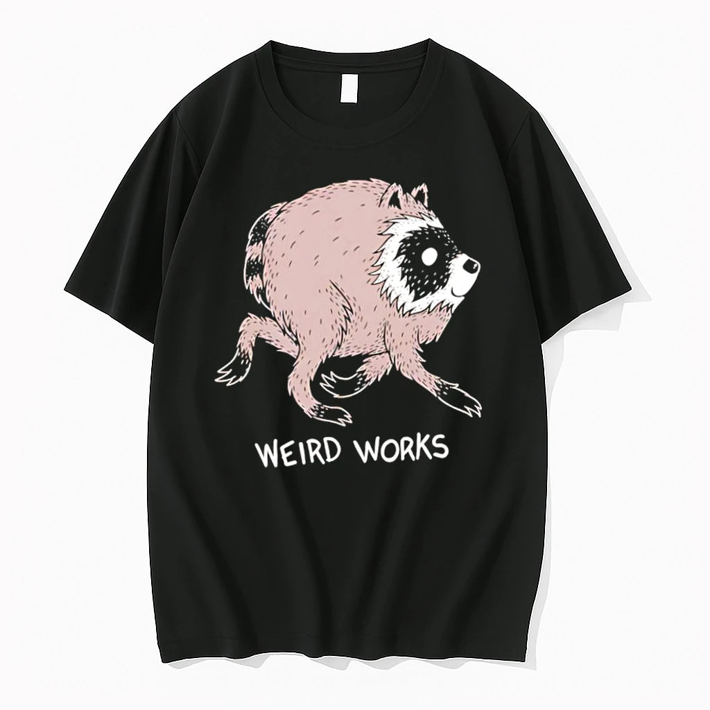 Officials Round Raccoon Running Weird Works Premium T Shirt