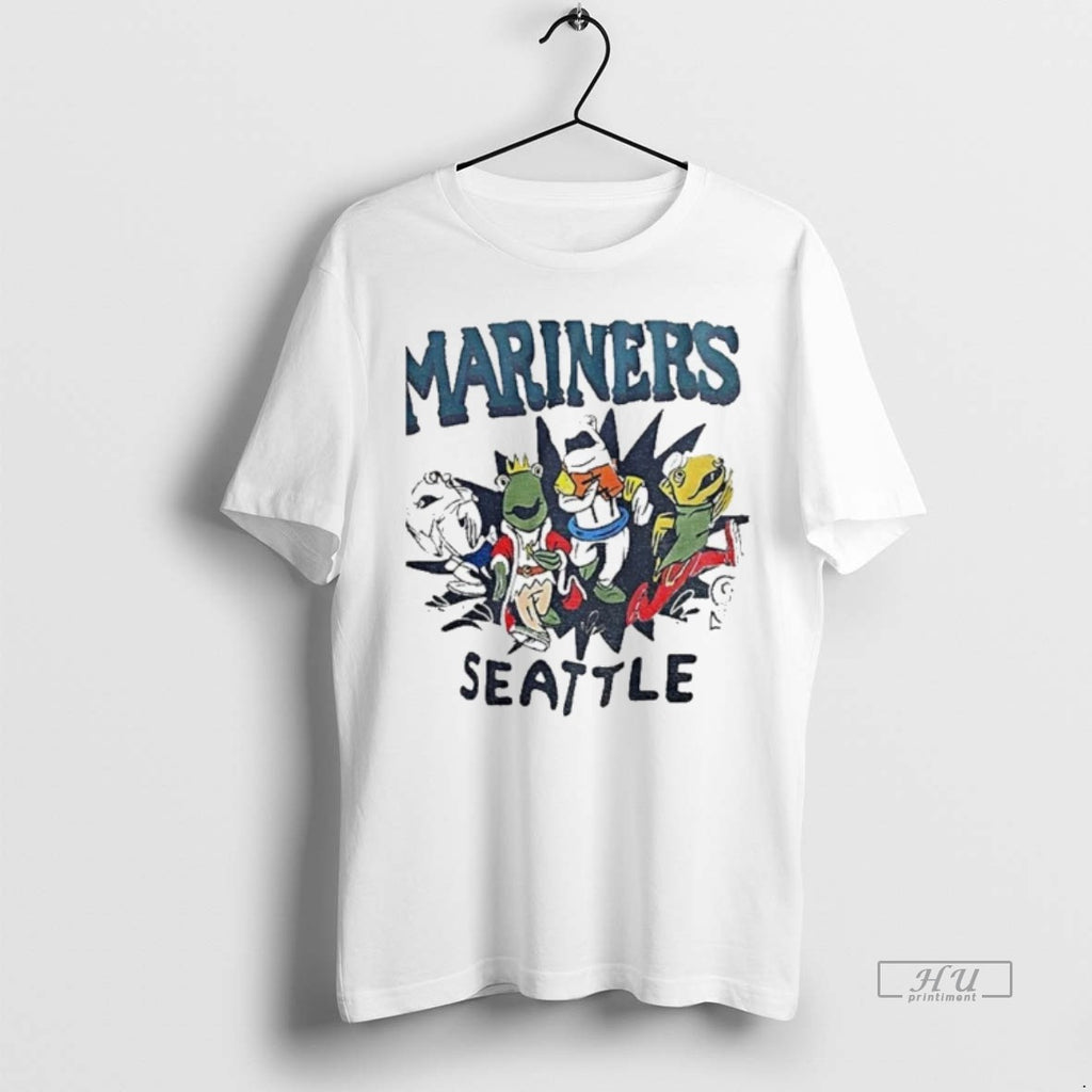 Officials Salmon Run Mariners Seattle New Mascots Tee Shirt Sweater