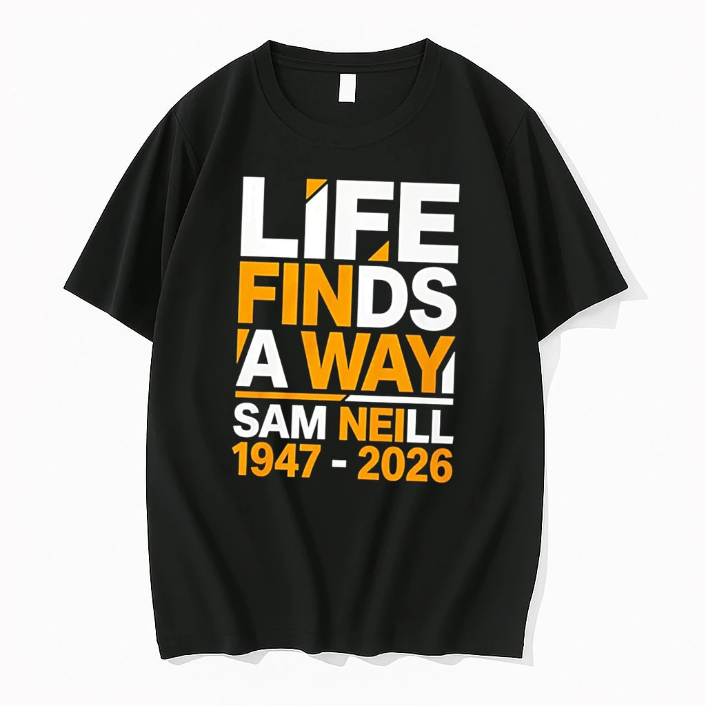 Officials Sam Neill Life Finds A Way Memorial Tee Premium T Shirt