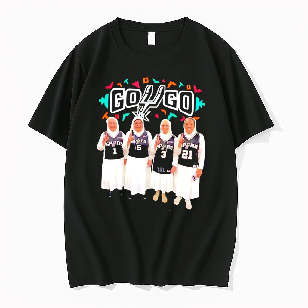 Officials San Antonio Spurs Monk Go Spurs Go Graphic Tee Premium T Shirt