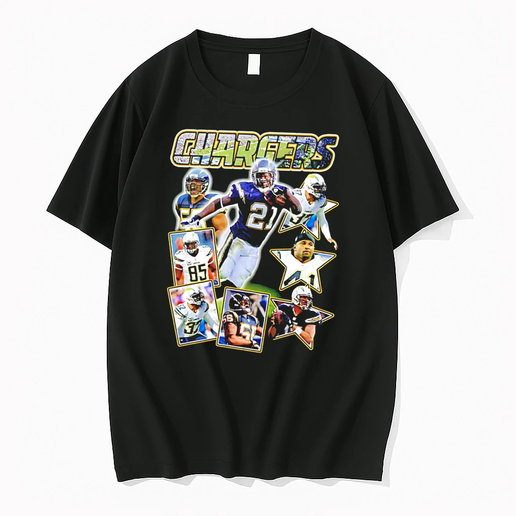 Officials San Diego Chargers Collage Featuring Players Tee Premium T Shirt