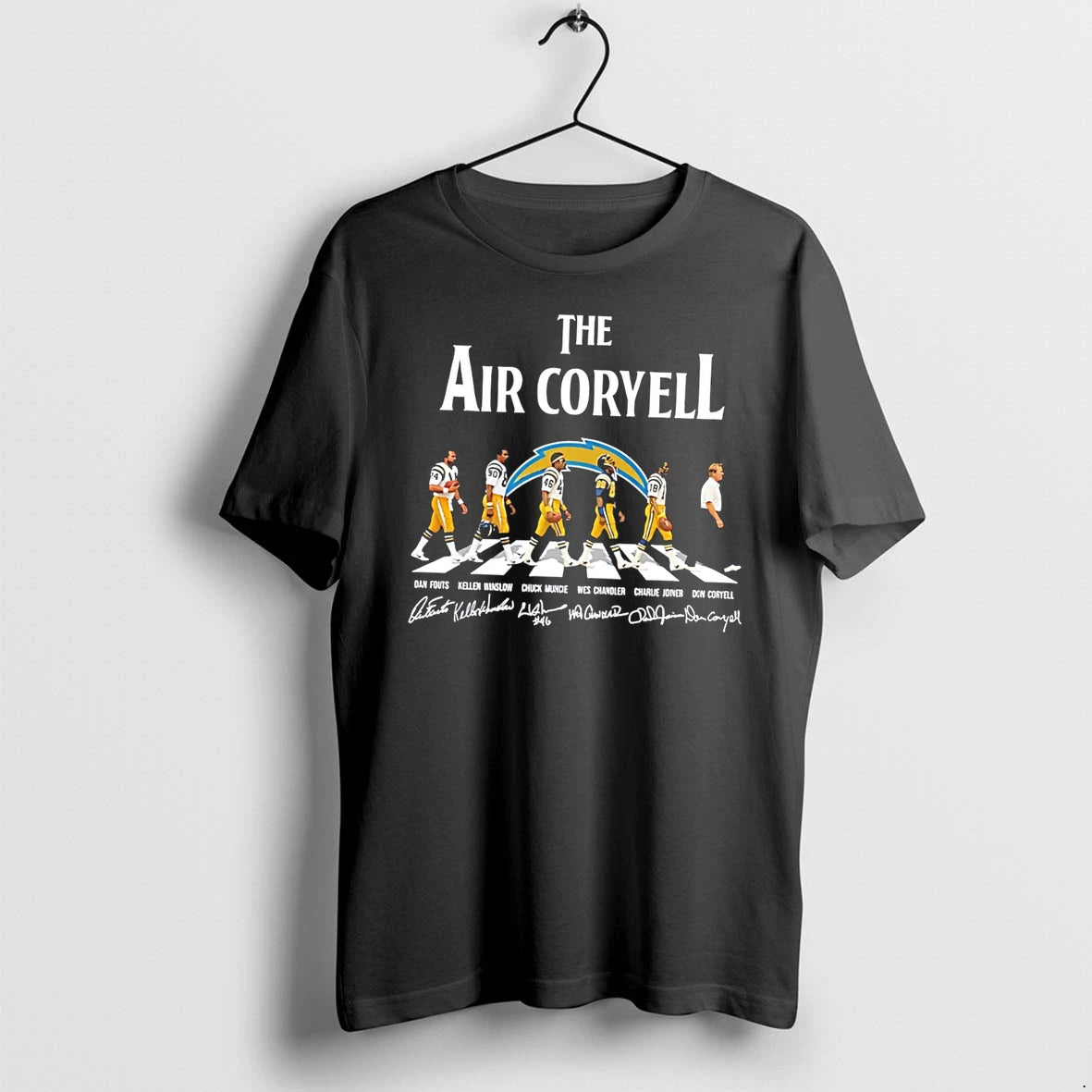 Officials San Diego Chargers The Air Coryell Abbey Road Signature Tee Premium T Shirt