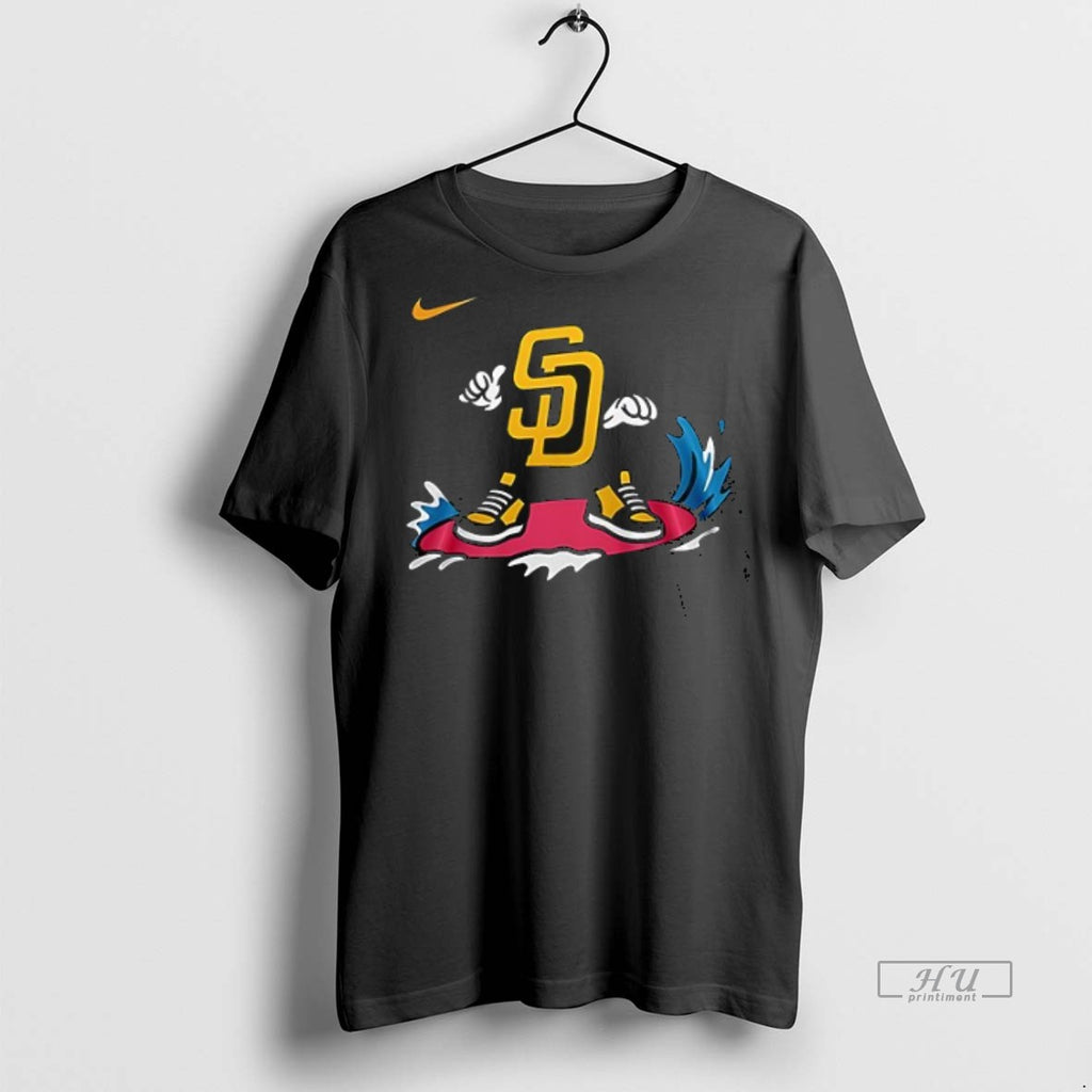 Officials San Diego Padres X Newera Cartoon 2025 Double Sided Graphic Tee Shirt Sweater