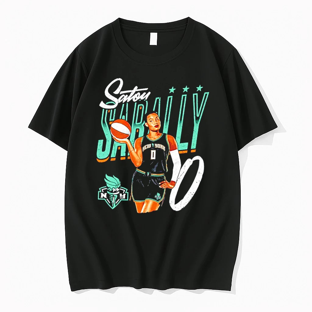 Officials Satou Sabally New York Liberty Pose Signature Tee Premium T Shirt
