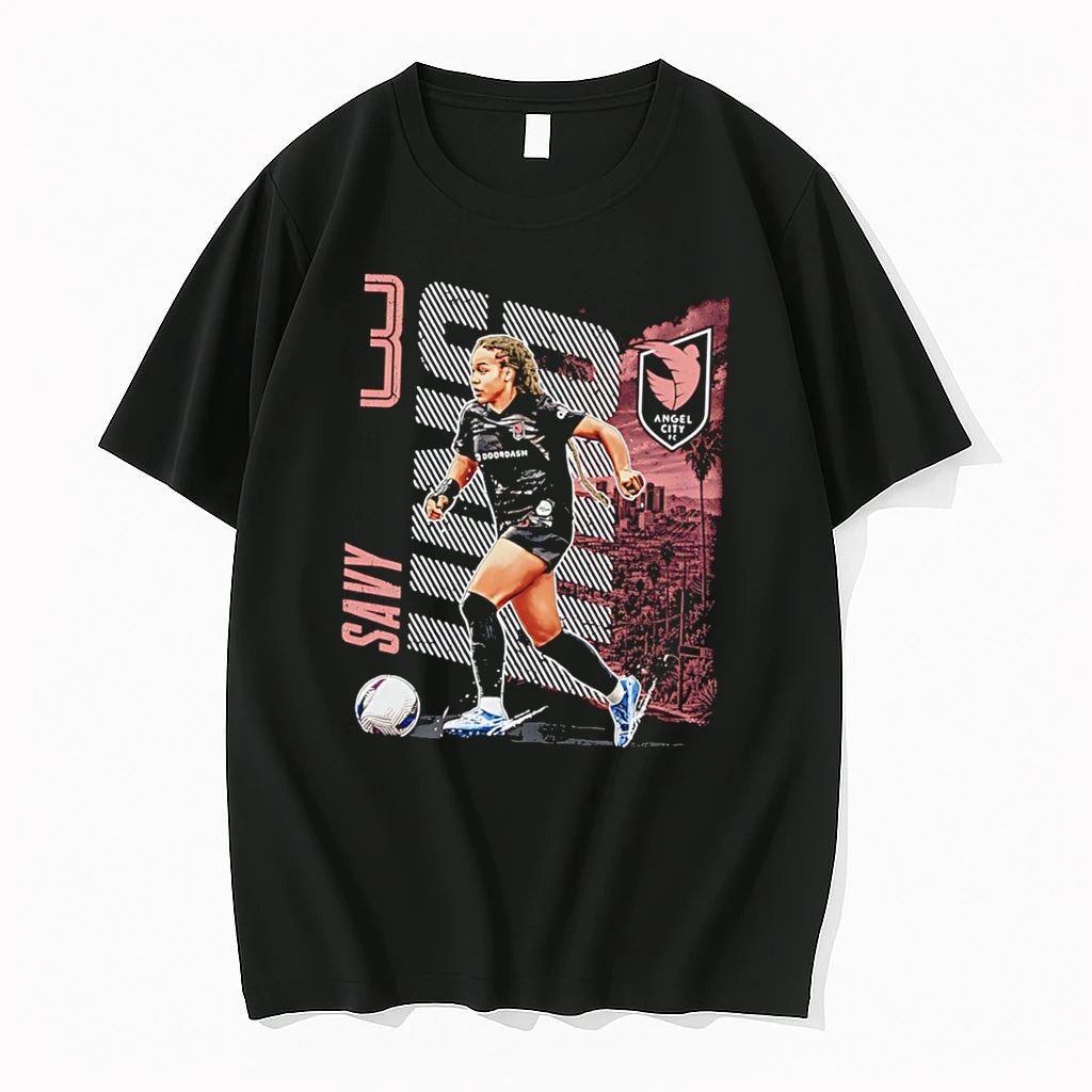 Officials Savy King Angel Fc Skylines Graphic Tee Premium T Shirt