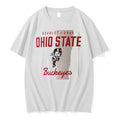 Officials Scarlet Gray Ohio State Buckeyes Brutus Buckeye Mascot White Premium T Shirt