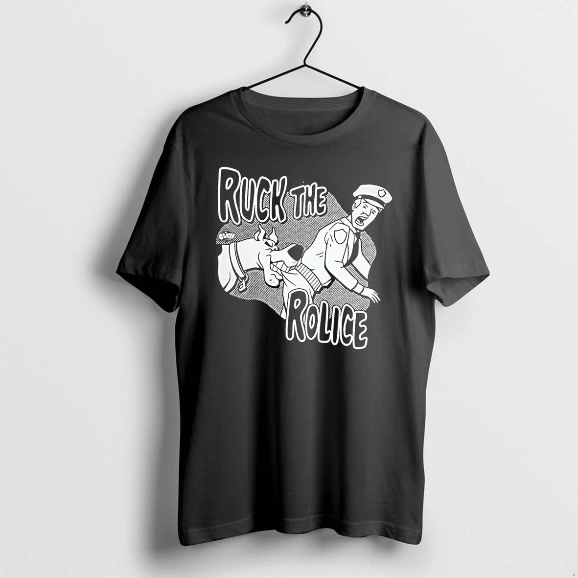 Officials Scooby Doo Ruck The Rolice Black Premium T Shirt