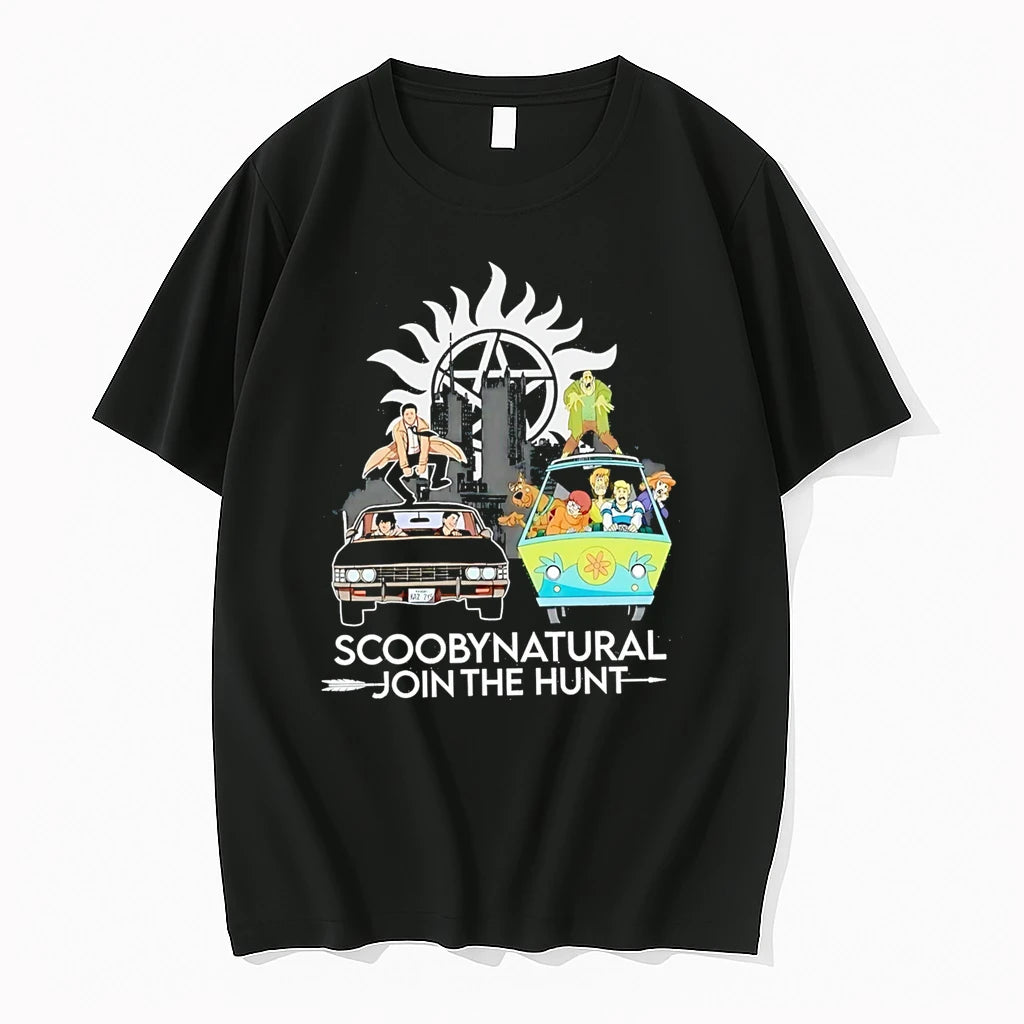 Officials Scoobynatural Join The Hunt Supernatural And Scooby Doo Characters Premium T Shirt