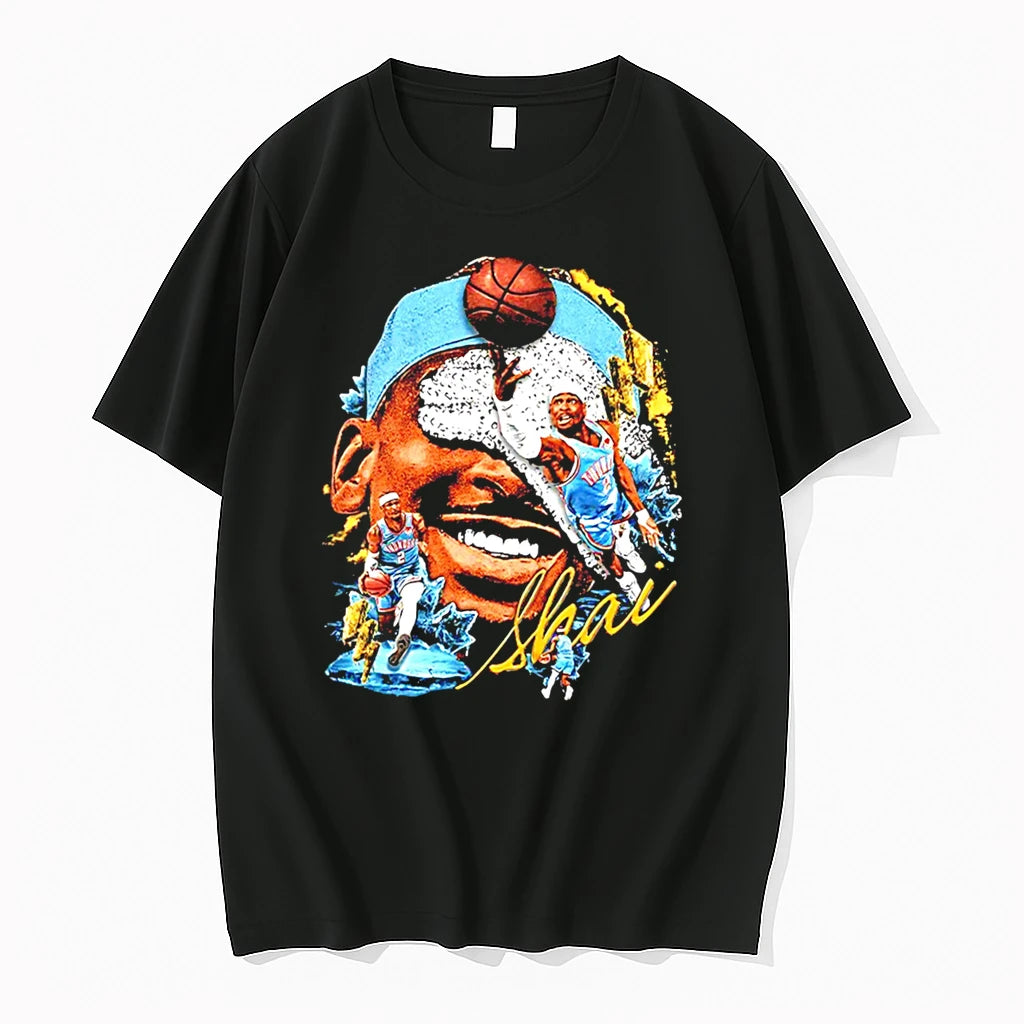 Officials Shai Gilgeous Alexander Oklahoma City Thunder Basketball Player Graphic Tee Premium T Shirt