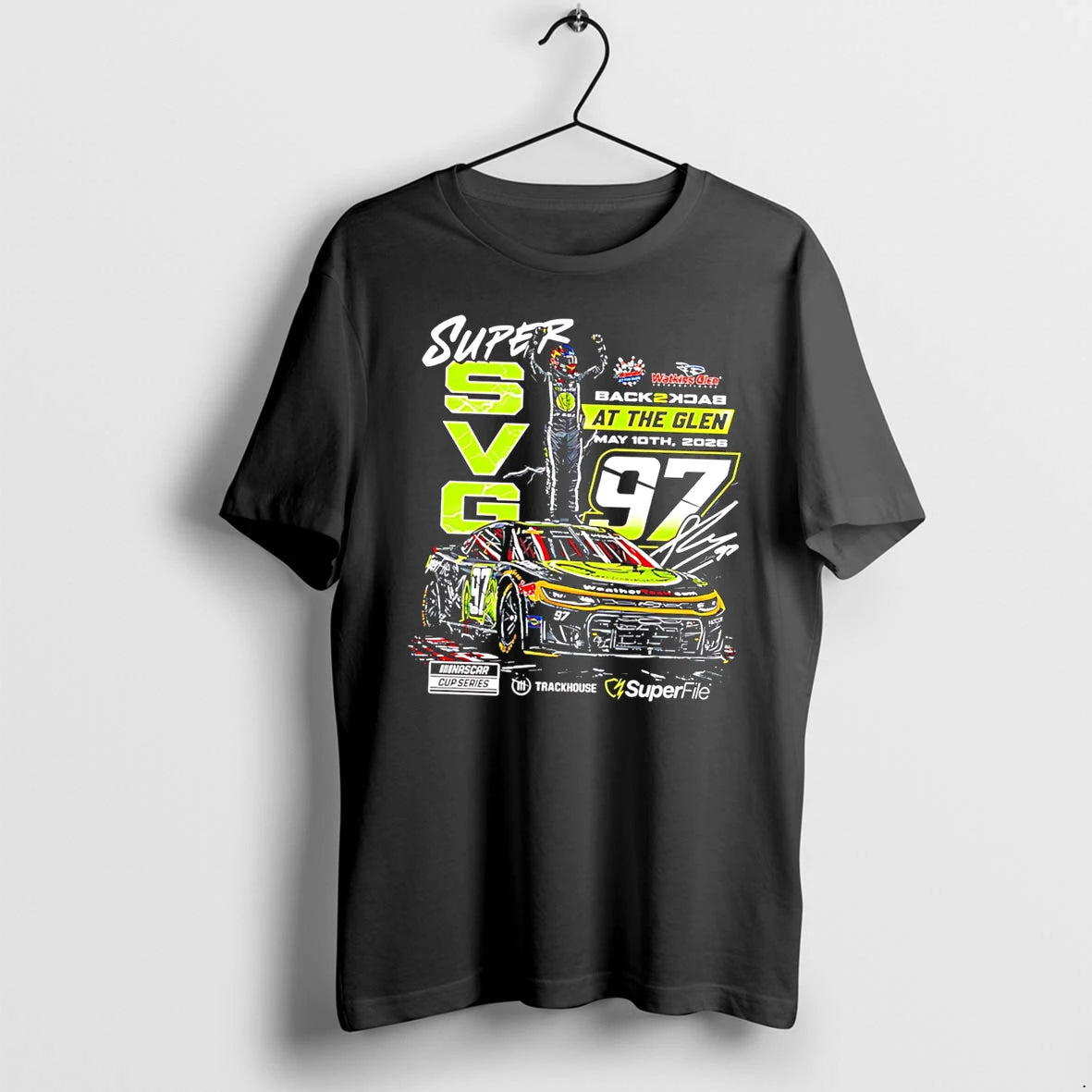 Officials Shane Van Gisbergen 97 2026 Superfile Watkins Glen Win Signature Tee