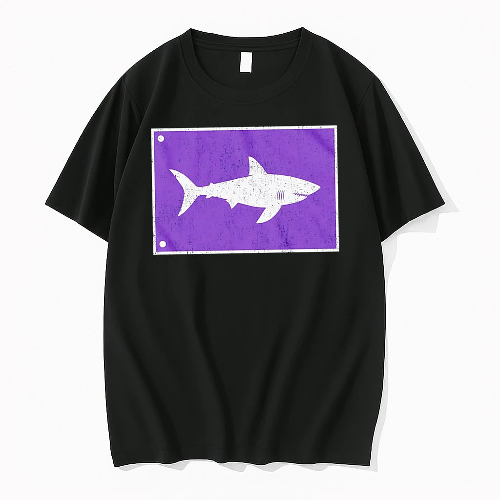Officials Shark Warning Flag Premium T Shirt