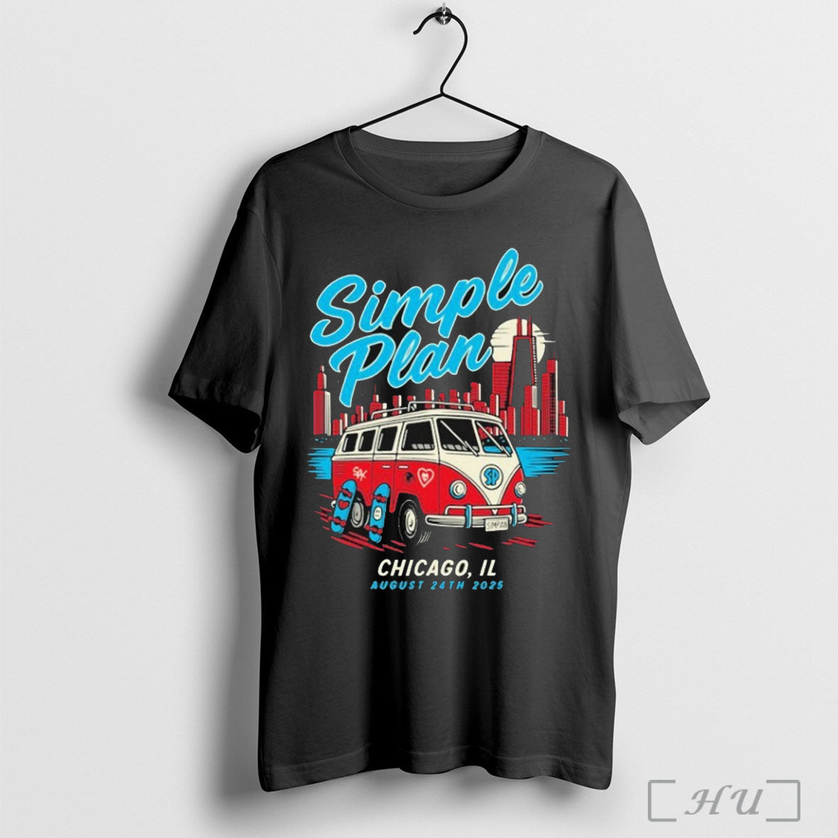 Officials Simple Plan 08 24 2025 Tour Chicago Il T Shirt