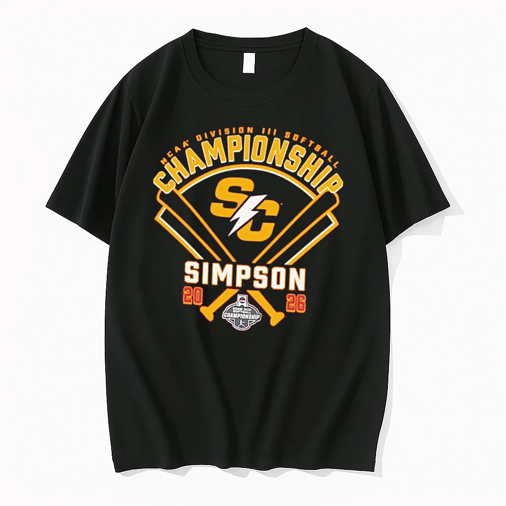 Officials Simpson Softball Ncaa Division Ii Softball Championship 2026 Tee Premium T Shirt
