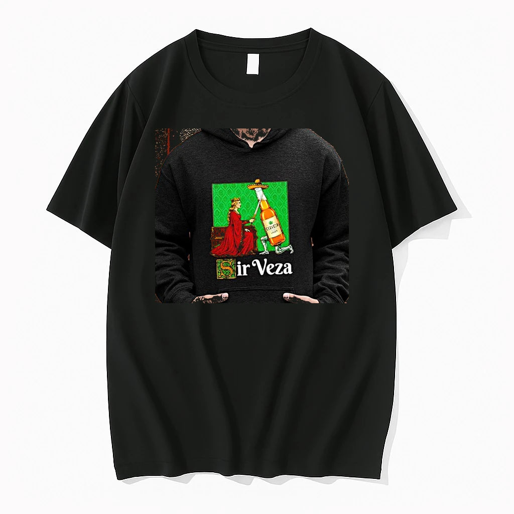 Officials Sir Veza Knight Beer Bottle Kneeling Before Queen Medieval Fantasy Humor