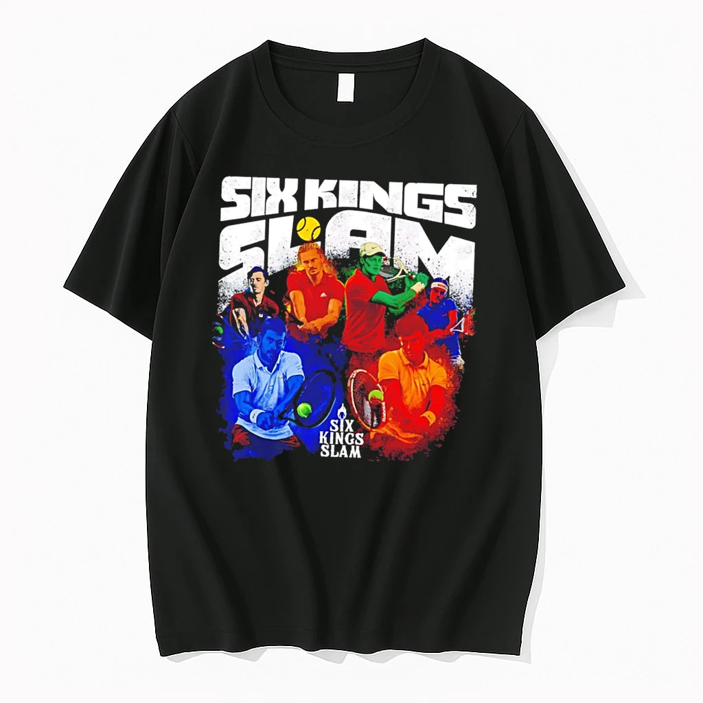 Officials Six Kings Slam Tennis Tournament Collage Tee Premium T Shirt